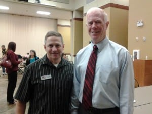 Mike with Chaplain Matt Goff