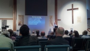Mike speaking at Chestnut Street Baptist Church